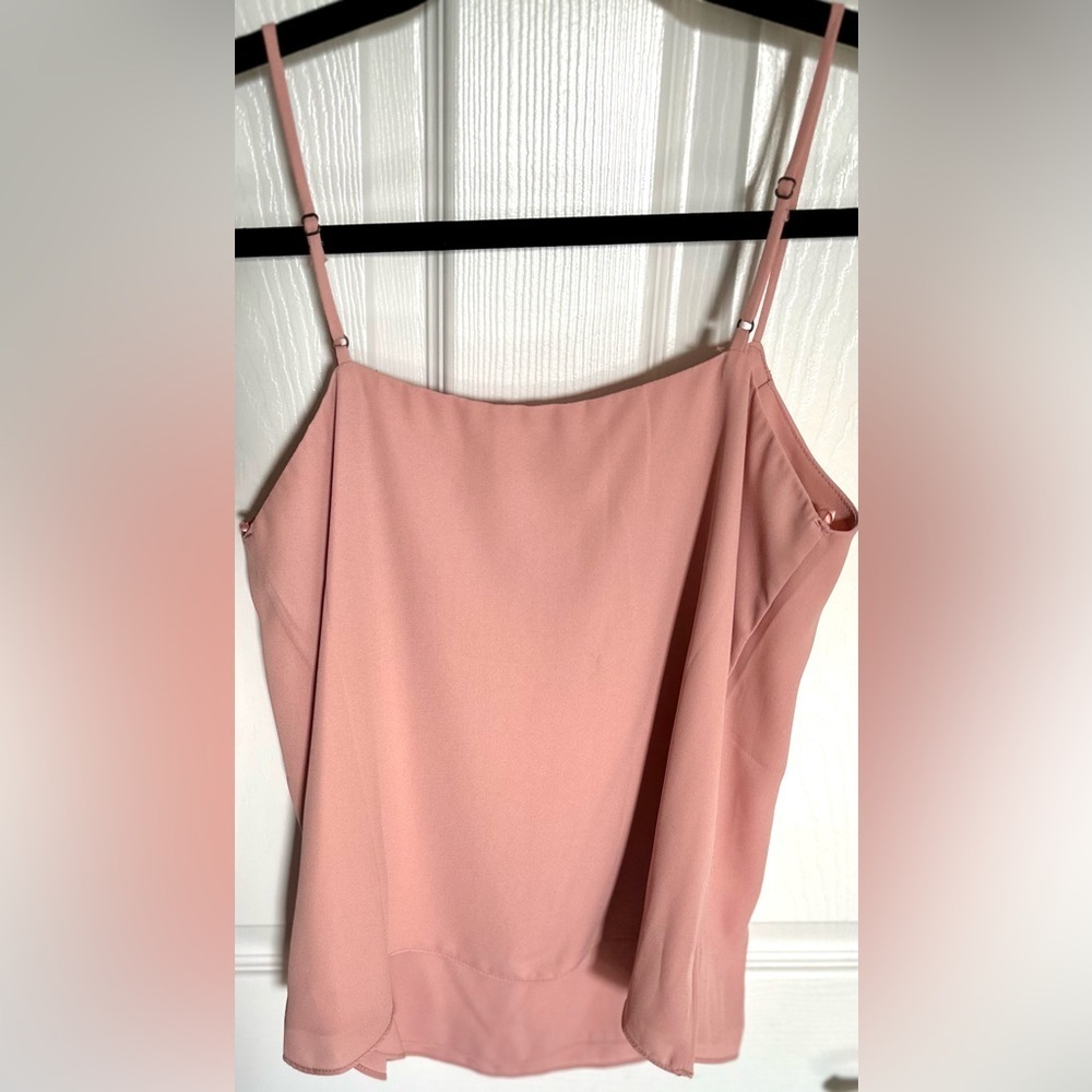 ‼️RARE‼️🎸SOCIALITE🎸🔥NWT🔥Blush Lace trim V-Neck Camisole Tank Top—XS - Picture 6 of 9